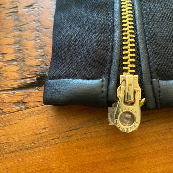 GIRLS JUICY COUTURE BOUCLE WOOL-BLEND JACKET SZ 10 NAVY/BLACK WITH GOLD DETAIL - Picture 6 of 16